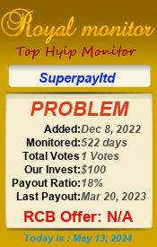 SuperPay LTD
   details image on Royal Monitor